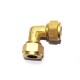 Brass Equal Elbow Olive Couplings Straight Compression Ferrule Fitting 90* Bend.